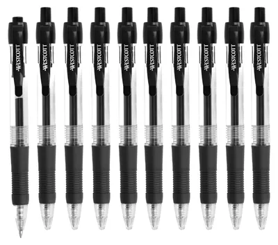 Produktbild von 10x Gelschreiber Kugelschreiber 10er Packung Stifte Kuli Gel Pen Büro Office Schule Uni
