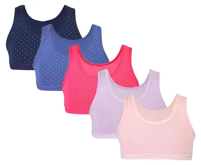 Produktbild von TupTam Mädchen Bustier mit breiten Trägern 5er Pack, Farbe: Farbenmix 3, Größe: 146-152