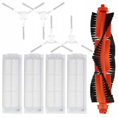 Image de Accessoires pour aspirateurs - 9 pièces - compatibles avec VIOMI V2, V3, Xiaomi Vacuum Mop Pro et S10 - Brosse principale