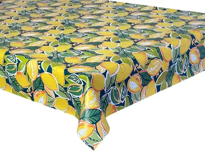 Obrázek produktu pro Voskované ubrusy, ubrus, zahradní ubrus, voděodolný, omyvatelný, citronově žlutý a zelený, 160 x 140 cm
