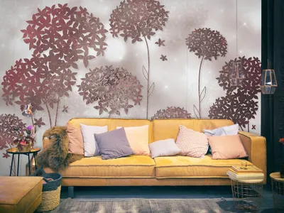 Produktbild von Vlies Fototapete Blumen 400x280 cm – Moderne Vliestapete, Tapete für Wohnzimmer, Wanddeko, Flur, Büro, Wandtapete für Schlafzimmer b-A-0292-a-d