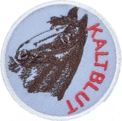 Produktbild von AUFNÄHER - Kaltblut - 00977 - Gr. ca. 9 cm