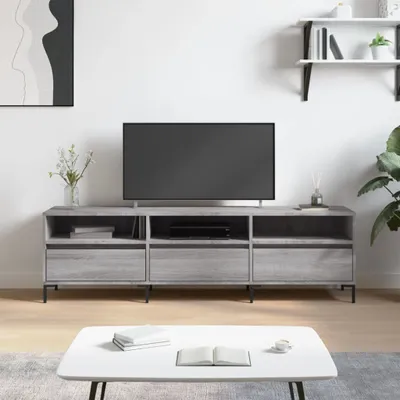 Produktbild von The Living Store TV-Schrank Grau Sonoma 150x30x44,5 cm Holzwerkstoff