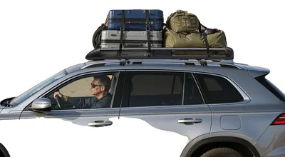 Produktbild von Dachträger, Aluminiumlegierung, 127 x 97 cm, Tragfähigkeit 68 kg, Geeignet für SUVs, Clip- und Dachmontage
