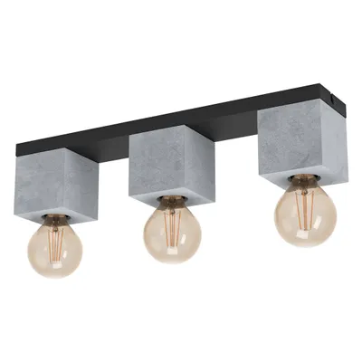 Produktbild von EGLO PRESTWICK 3, 3 Glühbirne(n), LED, E27, IP20, Schwarz, Grau