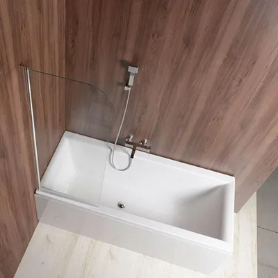 Obrázek produktu pro Aqualine Vilma - Vanová zástěna 600x1400 mm, chrom/čiré sklo AQ6014