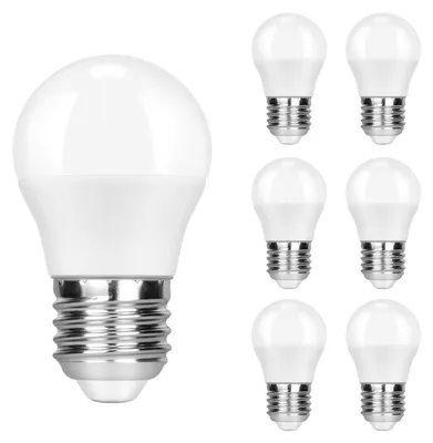 Imagen del producto de ZMH E14, bombilla LED de luz cálida, pack de 6, 4W. Equivalente a una bombilla de 3000K (luz cálida). Sin parpadeo, bombilla de bajo consumo, no regulable