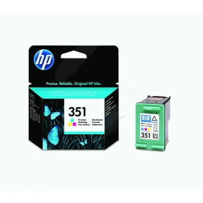 Produktbild von HP 351 Cyan/Magenta/Gelb Original Druckerpatrone, Cyan, Magenta, Gelb, Tinte auf Farbstoffbasis, 1 Stück(e), 170 Seiten
