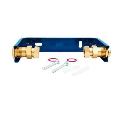 Produktbild von Wasserzähler-Konsole 3/4″ Wasserzählerbügel Montagekonsole mit Teleskopanschlüssen & Dichtungen