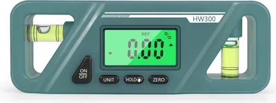 Image de Inclinomètre magnétique numérique Mesure absolue et relative Conversion d'angle et de pente Inclinomètre polyvalent Clinomètre Affichage LCD avec rétro-éclairage