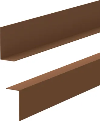 Immagine prodotto di QUEST Battiscopa minimalista in PVC - rigido, marrone, 35x18 mm, 200 cm