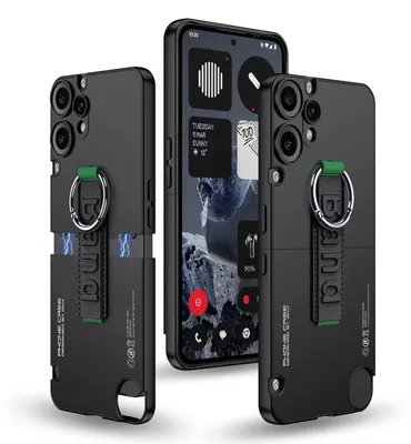 Produktbild von Für Nothing CMF Phone 2 Pro GKK Design Zweiteilige Ringhalter Hülle Schwarz