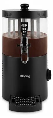 A chocolate dispenser on a white background.