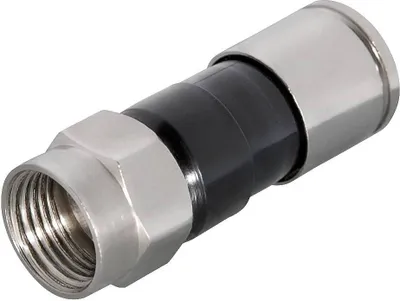 Produktbild von Transmedia F-Kompressionstecker; für Kabel-Ø 6,8 - 7,4 mm, vernickelt, FFQ 4