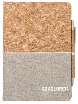 Produktbild von Huuraa Notizbuch A5 Kokolores Schriftzug 80 Blatt inkl. Kugelschreiber Tagebuch Geschenkidee