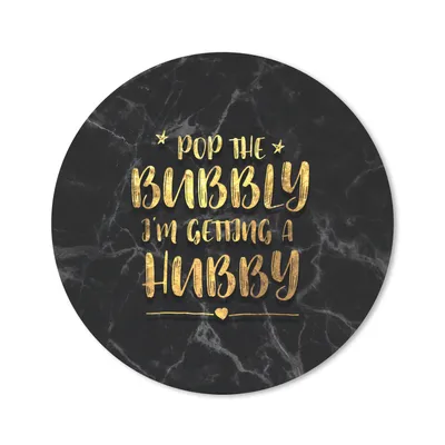 Produktbild von MuchoWow® Mauspad Mousepad Zitate - Braut zu sein - Gold - Marmor 20x20 cm - Mousepads - Maus Mat - Pad - Mausunterlage - Schreibtischmatte