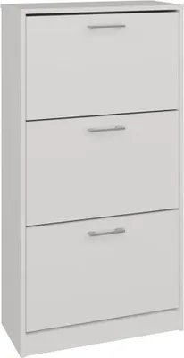 Produktbild von Schuhschrank Lisa mit 3 Türen für 6 paar Schuhe 60 cm in Weiß