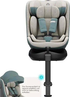 Produktbild von Daliya® BRAVO i-Size, 360° drehbarer Kindersitz, ISOFIX & Stützfuß, Mitwachsender Autokindersitz 0–12 Jahre (40–150 cm), atmungsaktiv, Kinderautositz