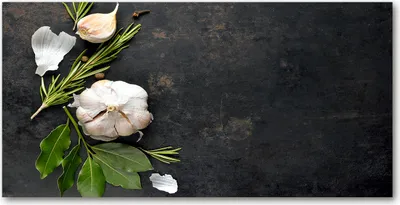 Imagen del producto de Tulup® - Cuadro sobre lienzo - 120x60 cm - Arte para la pared - Impresiones sobre lienzo - Impresión en lienzo - Flores y plantas - Blanco - Ajo