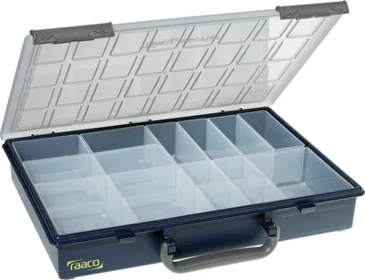 Produktbild von Raaco Sortimentskoffer Kunststoff Assorter 55 4x8-17 blau