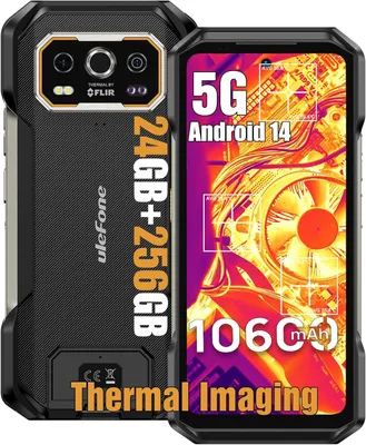 Produktbild von Ulefone Armor 27T Pro Outdoor Handy 5G Smartphone Wärmebildkamera 24GB+256GB Dimensity 6300 10600mAh 6,78”FHD+ Android 14 IP68 Handy NFC OTG GPS FM