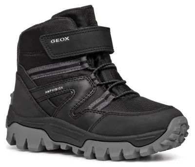 Zdjęcie produktu dla Geox – czarne botki chłopięce Himalaya B Abx, rozmiar 28