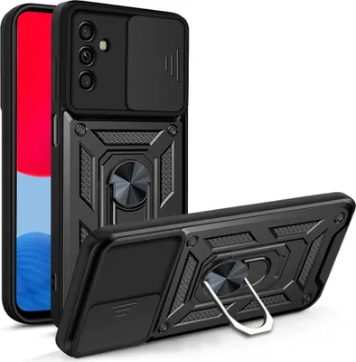 Produktbild von Samsung Galaxy A13 5G Hülle - Coverup Armor Ring Ständer Back Cover mit Kamera Schutz - Schwarz