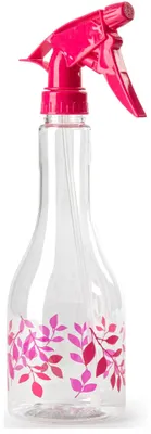 Produktbild von Pflanzenspruhflasche mit einem Fassungsvermogen von 500 ml - transparent - rosa Spruhkopf