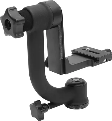 Produktbild von Gimbal Stativkopf - Panoramakopf - 360° Drehung - Metall - Traglast 20 kg - Schwarz