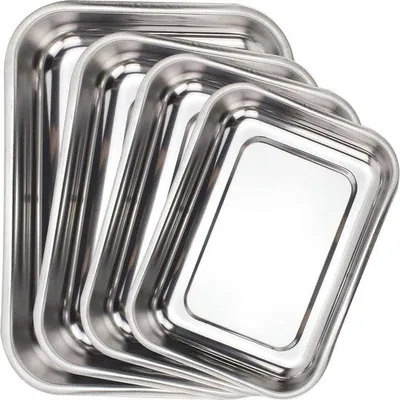 Produktbild von Famanu Backblech Set mit Edelstahlgriffen - 4 Größen