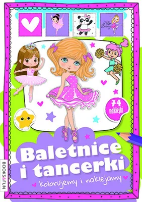 Produktbild von Kolorowanka dla dzieci Baletnice i tancerki Kolorujemy i naklejamy