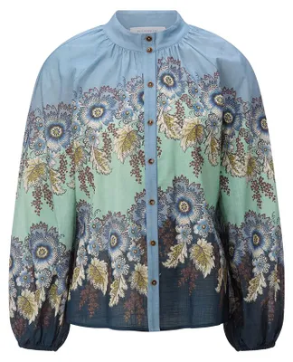 Produktbild von Rich & Royal Blouse with Place Print midnight blue 42