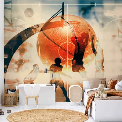 Produktbild von Vlies Fototapete - I love basketball! 400x280 cm Für Kinder i-C-0001-a-d