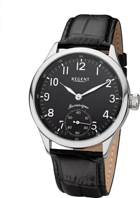 Produktbild von Regent Herren Uhr Lederarmband GM-2119 Lederband Armbanduhr Analog schwarz URGM2119