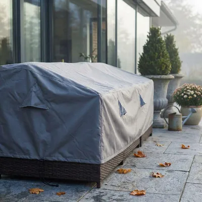 Immagine prodotto di Milani Home - telo di copertura divano da giardino per esterno giardino cm 130x75x60 h - Antracite