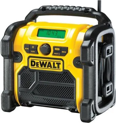 Zdjęcie produktu dla DeWALT DCR020-QW, Przenośny, Cyfrowy, DAB, FM, LED, Zielony, Czarny, Żółty