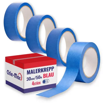 Productafbeelding van Set van 4 Papieren Schilderstape voor Nauwkeurig Schilderwerk