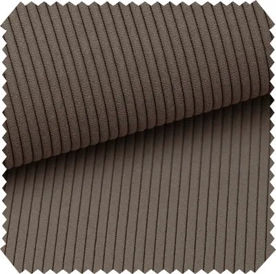 Produktbild von novely® ONTRE - Samtiger Polsterstoff in Feincord-Optik - Robuster Möbelstoff - Pflegeleichte Meterware 1 lfm - Farbe: 05 Braun