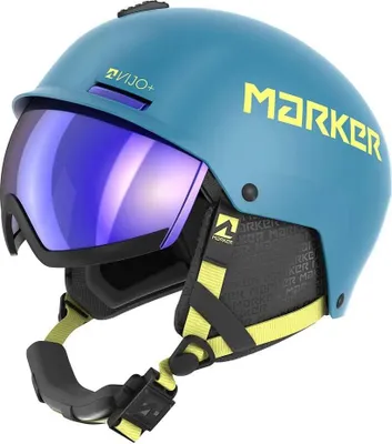 Produktbild von Marker Vijo+ Helmet 2025 Kinder Skihelm mit Visier blau 2XS