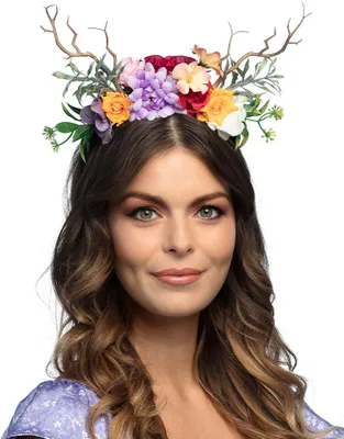 Produktbild von Diadem mit Blumen und Zweigen