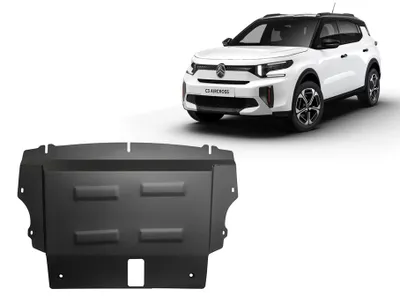 Obrázok produktu pre Ochranný kryt spodnej časti vozidla z ocele pre motor a prevodovku, určený pre model Citroen C3 Aircross, ročníky 2024 - 2026