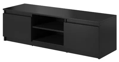 Image de MINIO Meuble TV DIDI 120 cm, sans éclairage LED - Noir graphite