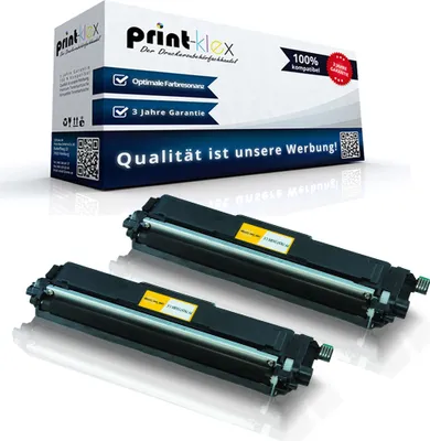 Produktbild von Print-Klex 2x Kompatible Tonerkartuschen kompatibel mit Bother HL-L 3200 Series HL-L 3210 CW HL-L 3230 CDW HL-L 3270 CDW HL-L 3280 CDW TN 243BK TN 243 TN243BK TN247 TN247BK TN-247BK Black Schwarz - Office Pro Serie