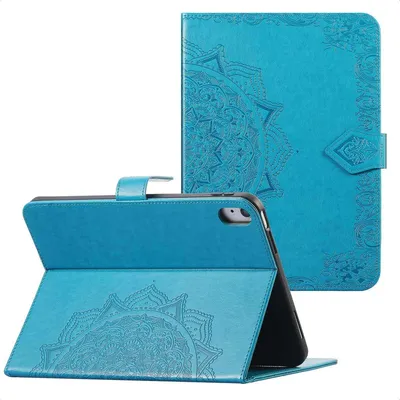 Image de imoshion Bibliothèque Mandala pour l'Apple iPad 11 (2025) 11 pouces A16 / iPad 10 (2022) 10.9 pouces - Turquoise
