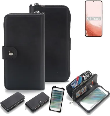 Produktbild von K-S-Trade 2in1 Handyhülle Schutzhülle kompatibel mit Samsung Galaxy S22 Exynos  & Portemonnee Cover Handy Hülle Case Etui Geldbörse Wallet