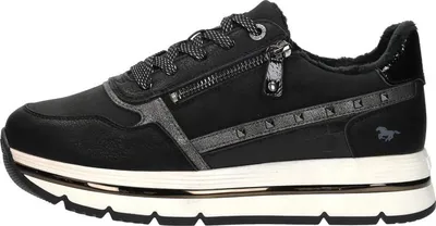 Produktbild von Mustang Sneakers Laag  Sneakers Laag - Zwart - Maat 39