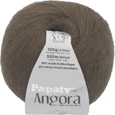 Produktbild von ANGORA MERINO - 100g / 550 m - Braun