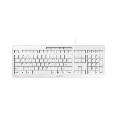 Produktbild von CHERRY STREAM KEYBOARD, Tastatur weiß/grau, US-Layout QWERTY