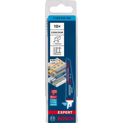 Image de BOSCH 2608900386 10 BOSCH EXPERT ‘Window Demolition’ S 956 DHM Säbelsägeblätter