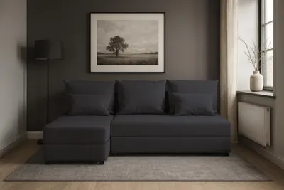 Produktbild von Couchgarnitur Ecksofa CARIM OSL L-Form mit Schlaffunktion und Bettkasten